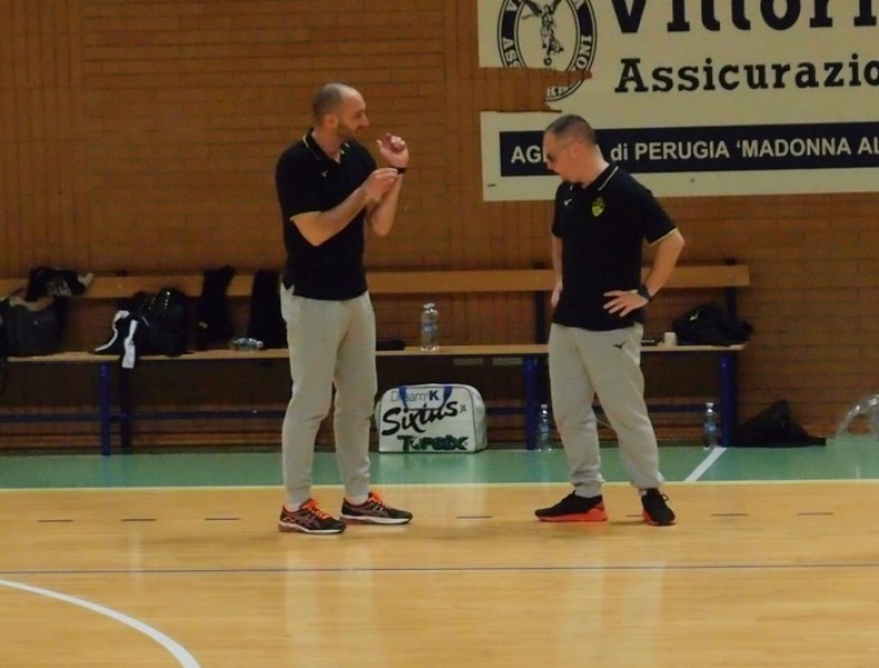 Andrea Giovi e Roberto Farinelli Ultima giornata di andata per la Faroplast Perugia