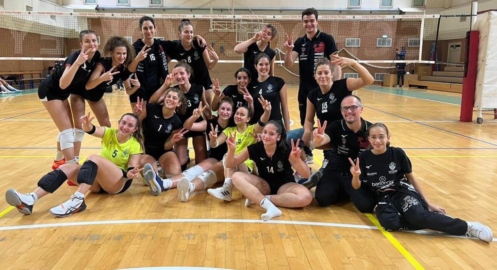 School Volley Perugia (fine gara Civitavecchia) Arriva la vittoria in B2