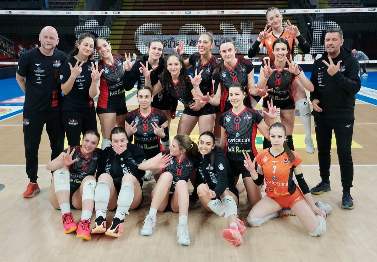 Serie C Bartoccini School Volley Perugia 2025-2026 Battuta Bastia ed è semifinale playoff